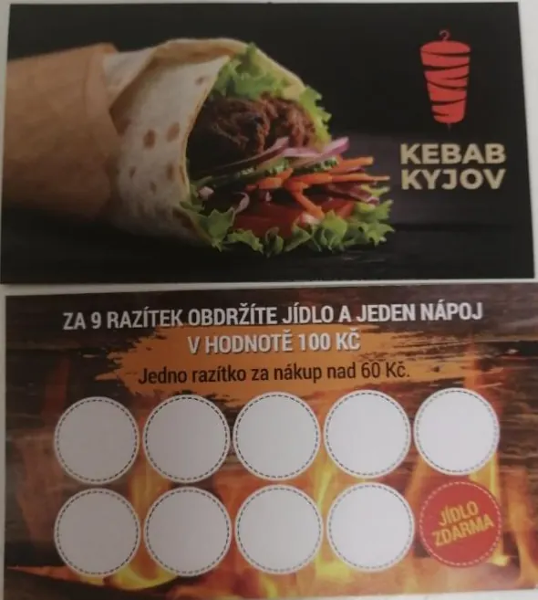 Věrnostní karta Kebab Kyjov